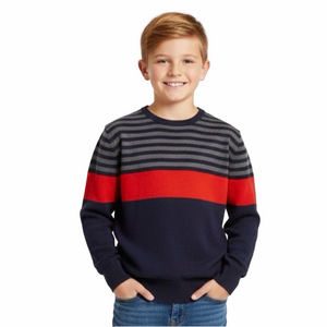 Gap Boy’s Size 12 Navy & Red Striped Sweater, Preloved